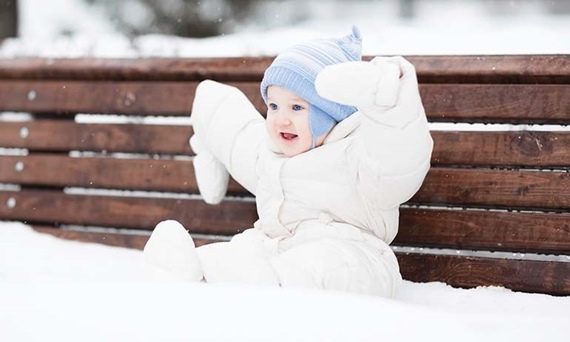 Baby's first snow