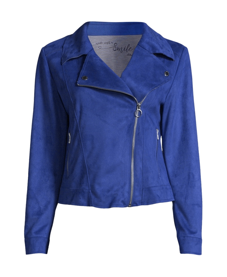 Imitation leather jacket