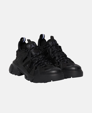 Chunky leather sneakers