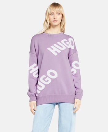 Logo knit sweater