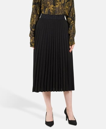 Pleated midi skirt
