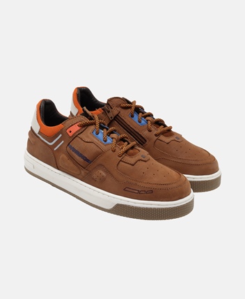 Brown suede sneakers