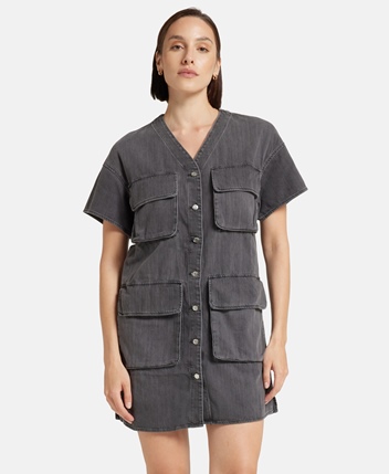 Grey pocket dress